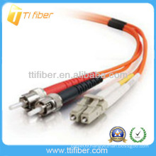 Low insertion loss MM DX ST-LC Fiber optic patch cord